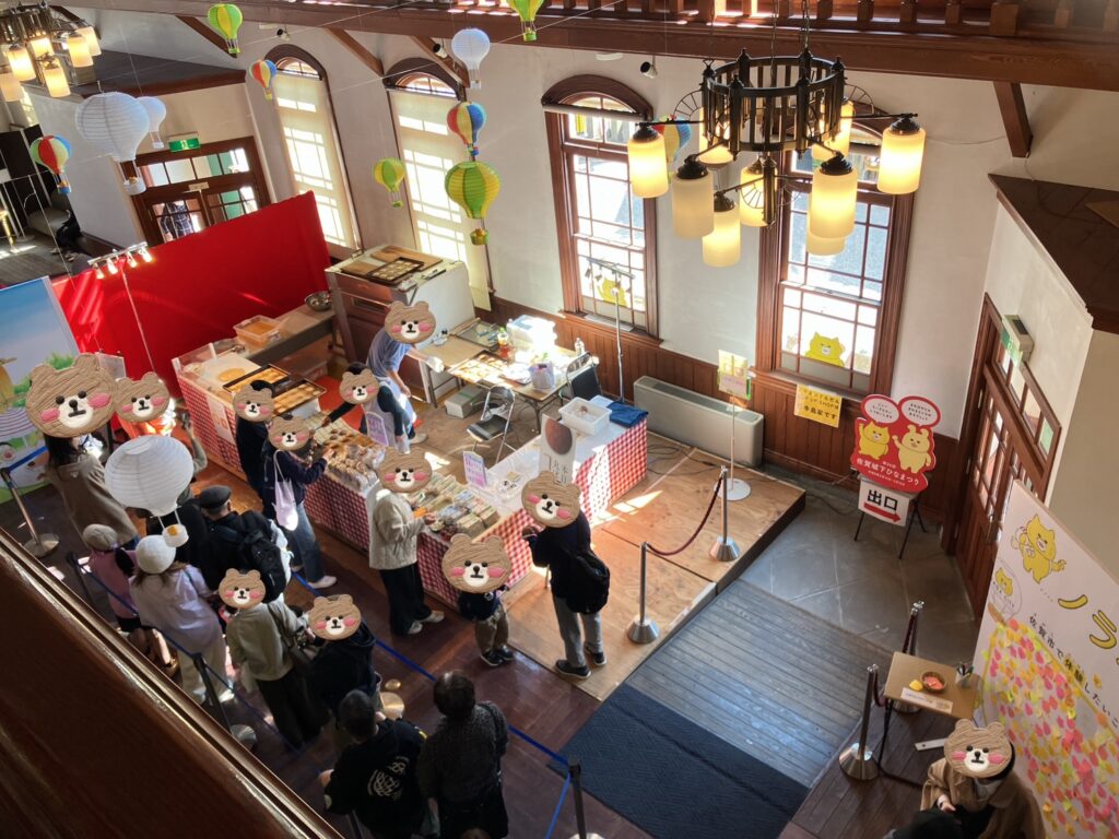 旧古賀銀行 佐賀城下ひなまつり展示会場 まるぼうろう無料配布