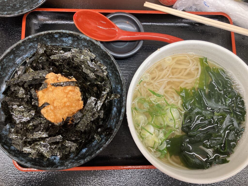 肥前うどん翔 のり弁定食