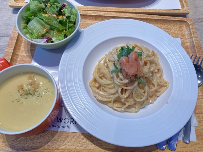 明太子クリームパスタ